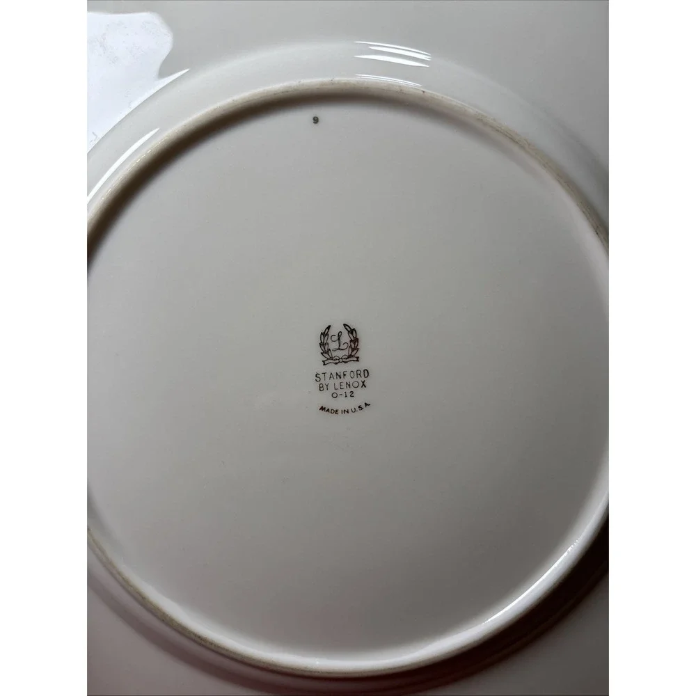 ⁠4 Lenox STANFORD O-12 Dinner Plates 10.25
